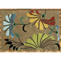 Colored Acrylic Hand Tufted Floor Carpet,  Size- 8 X 12