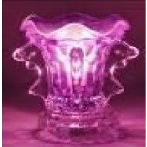 Dark Pink Crystal Aroma Lamp