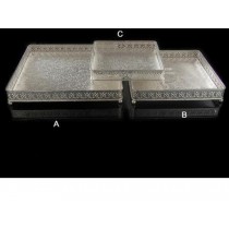 Deep  Square Silver Plated Tray (A)