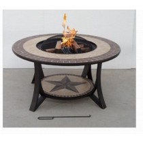 36 Inch Table Fire Pit With Tile Table Top
