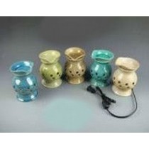 5 Colored Decorative Ceramic Electric Wax Warmer With line(Set Of 5)