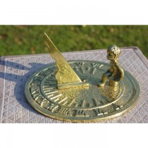 Angel Seated Solid Brass Polished Garden Sundial
