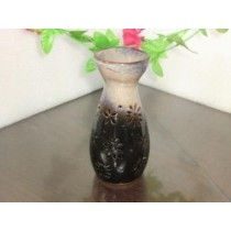 Black & Cream Ceramic Vase Shape Oil Burner 