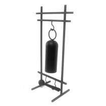 Black Tubular Hanging Gong And Steel Stand