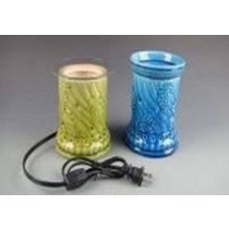 Blue Texture Ceramic Electric Wax Warmer Oil Burner(11.50 cm X 11.50 cm X 15.00 cm)