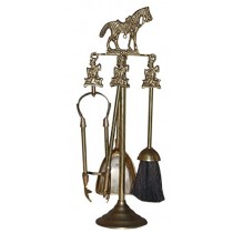 Brass Horse Design Fireside Tools Companion Set