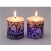 color changing Led candles With Elephant Design 