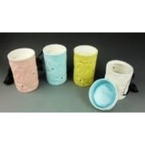 Cylindrical 4 Colored Ceramic Electric Wax Warmer Oil Burner(Set Of 4)  