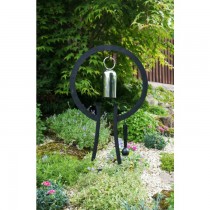 Decorative Steel Hanging Garden Gong With Stand