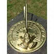 Delicate Design Polished Brass Garden Sundial