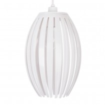 Glossy White Lamp shape Chandelier