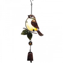 Hanging Bird Design Metal Garden Bell