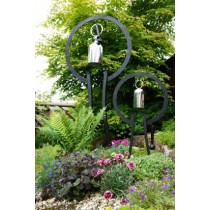 Large Steel Hanging Garden Gong With Stand