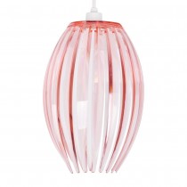 Pink Semi Transparent Lamp shape Chandelier
