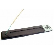 Rectangular Shape Om Black incense Stick Holder