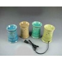 Set Of 4 Colored Circular Ceramic Electric Wax Warmer With line 