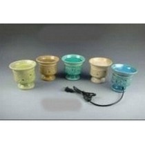 Set Of 5 Colored Ceramic Electric Wax Warmer Oil Burner 