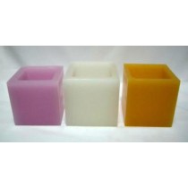 Square Shape Hollow Candles(dim (mm)4’’x 4’’x 4’’)
