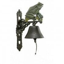 Stylish Hand Painted Frog Design Garden Bell