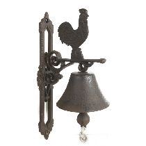 Stylish Rustic Cast Iron Garden Bell