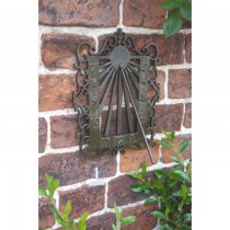 Wall Mounted Antique Brass Sundial