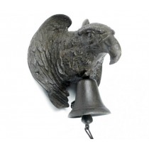Wall Mounted Rustic Cast Iron Eagle Garden Bell