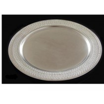 Gadroon Etched Edge Round Tray