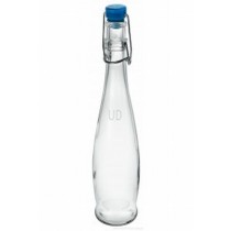 Glass Bottle With Blue Lid