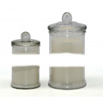 Glass Candle Jar With Wax Filled