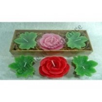 ROSE PLANT floating candle gift set