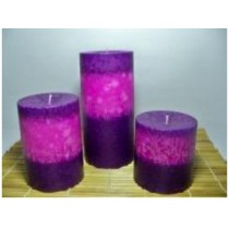 combination of violet and pink colours lines piller candles