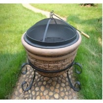 Fire Pit for outdoor patio size: 51 x 51 x 43.50 cm