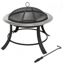 Fire pit for outdoor patio, size 74 x 45 x 74 cm.