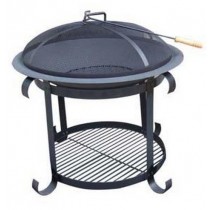 Fire pit for outdoor patio, size 78 x 78 x 78 cm.