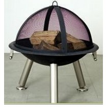 30" Black Iron Fire Pit With outer Jali 