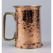 Copper mug hammered