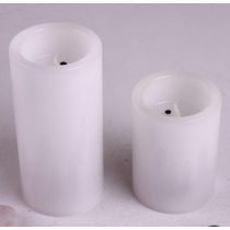 Pillar Shape White LED  Candle-Large Size