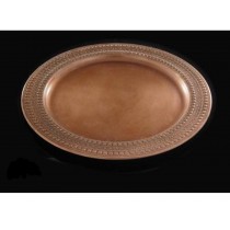  Round copper plated tray 