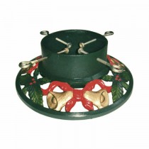 Cast Iron Hand Painted 14 Inch Round Christmas Tree Stand