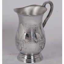 Brass Silver Metal Decorative Water Jug 