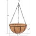 16" Metal Hanging Planter Basket